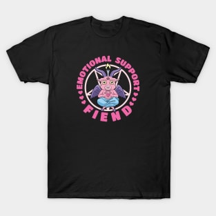 Emotional Support Fiend - Funny Devil Quotes T-Shirt